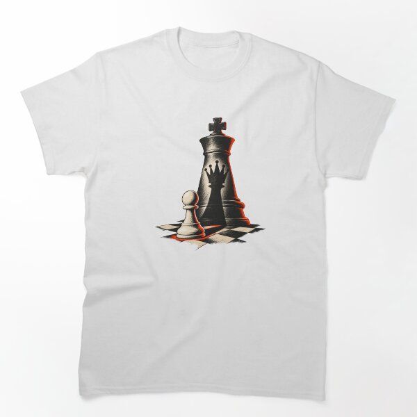 Chess Strategy King and Pawn Vintage Illustration